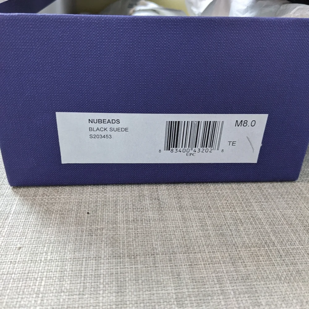 NIB, Stuart Weitzman Nubeads, Suede flats, Size 8M - Picture 10 of 14